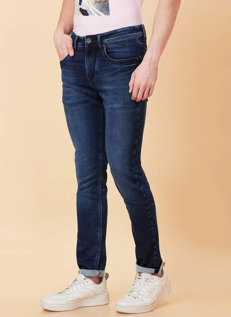 Being Human DARK TONE Men Slim Fit Heavy Fade Jeans for Men | Best Price UAE