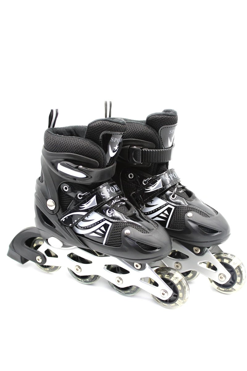 Adjustable Inline Skates for Kids with Flashing Wheels – Includes Full Protective Gear Set(Helmet,Knee, Elbow & Wrist)  – 4 Colors & 3 Sizes Available - Image 2