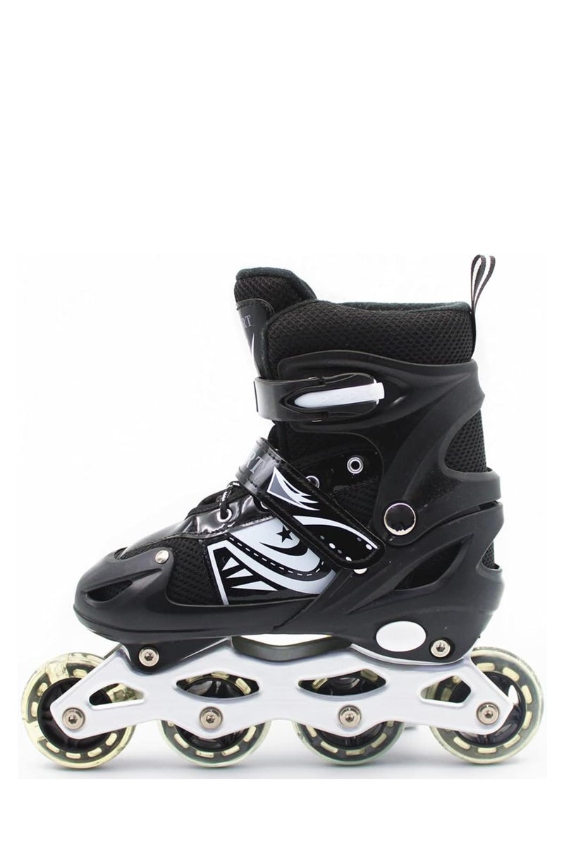 Adjustable Inline Skates for Kids with Flashing Wheels – Includes Full Protective Gear Set(Helmet,Knee, Elbow & Wrist)  – 4 Colors & 3 Sizes Available - Image 4