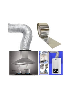 Shams Kitchen Chimney or Heater & Hobby Chimney Cooker - Flexible Aluminum Thermal Extendable - for Kitchen Hood, Bathroom, Air Conditioner Length (5 Meter 6 Inch Chimney with Paste Roller and Hobbie)  - Image 2