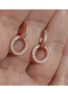 Pandora Violet Sparkling Double Hoop Earrings  - Image 2