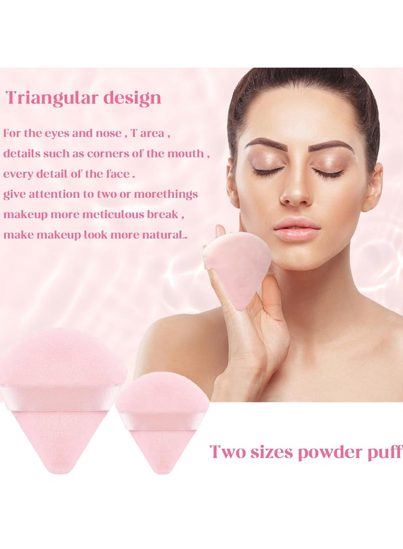 ووفيكسر مجموعة إسفنجات مكياج مكونة من 14 قطعة، إسفنجة بيوتي بلندر لمزج كريم الأساس مع 3 قطع إسفنجات مكياج صغيرة و4 قطع منفوخة بودرة مثلثة الشكل، إسفنجات مكياج ناعمة للوجه، أداة وضع مستحضرات التجميل للبودرة السائلة - Image 4