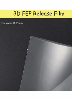 Y&D FEP Film, High Transmittance Strength Film with Replacement Plastic Spatulas, Thickness 0.15 mm Compatible UV DLP 3D Printers, LCD SLA Resin (140 x 200 mm)  - Image 3