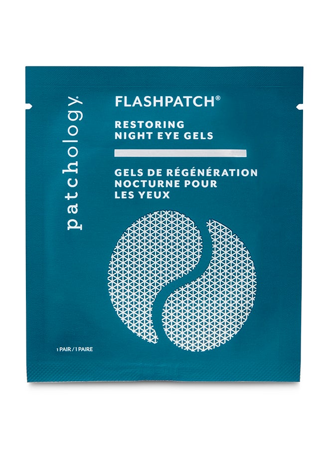 Patchology Night Eye Gels Single – Late-Night Repair for Tired Eyes, Retinol & Arnica, Soothing Patch for Dark Circle Relief 1 Pair - Image 1