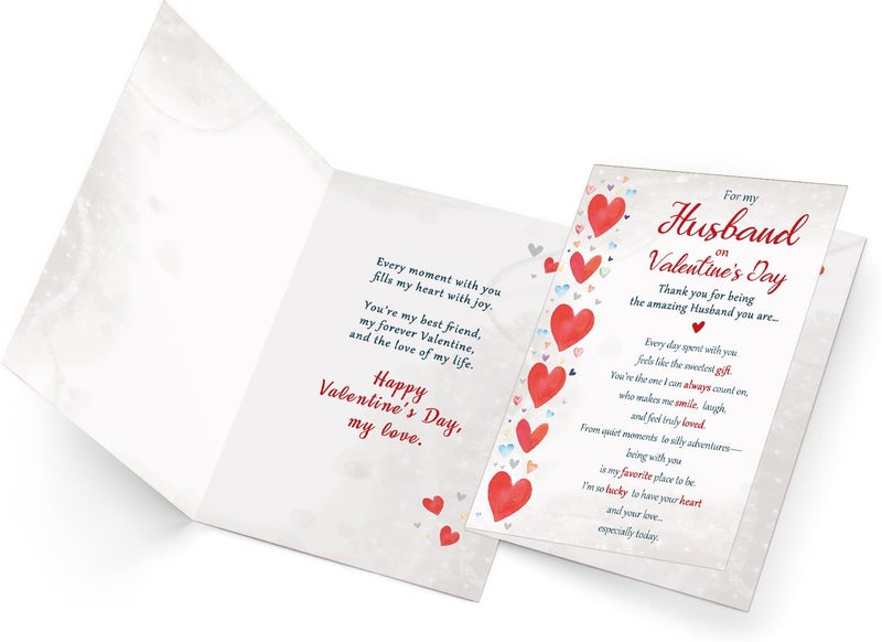 Beixian Valentines Day Cards Gifts for Husband from Wife, Funny Husband Valentines Day Card Gift for Him-8x5.3 Inches, Double-Sided - Image 4