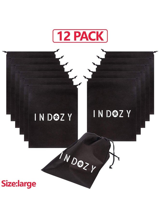 Indozy Travel Shoe Cover (12 X 16 Inch) None Woven Portable Pouch Footwear Organizer Durable Set (12) - Image 3