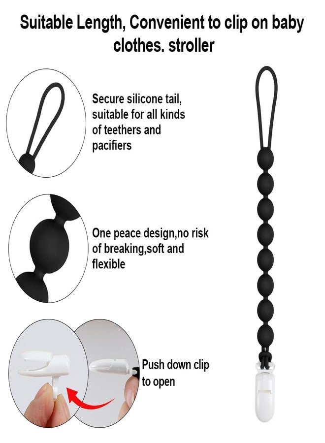 AmazingM Baby Food Grade Silicone Carrier Vehicle Teether Toy with Pacifier Clip Holder,Teething Toys Gift Set for 3 Months+ Boys and Girls,Freezer Safe,BPA Free. (Police Car) - Image 3