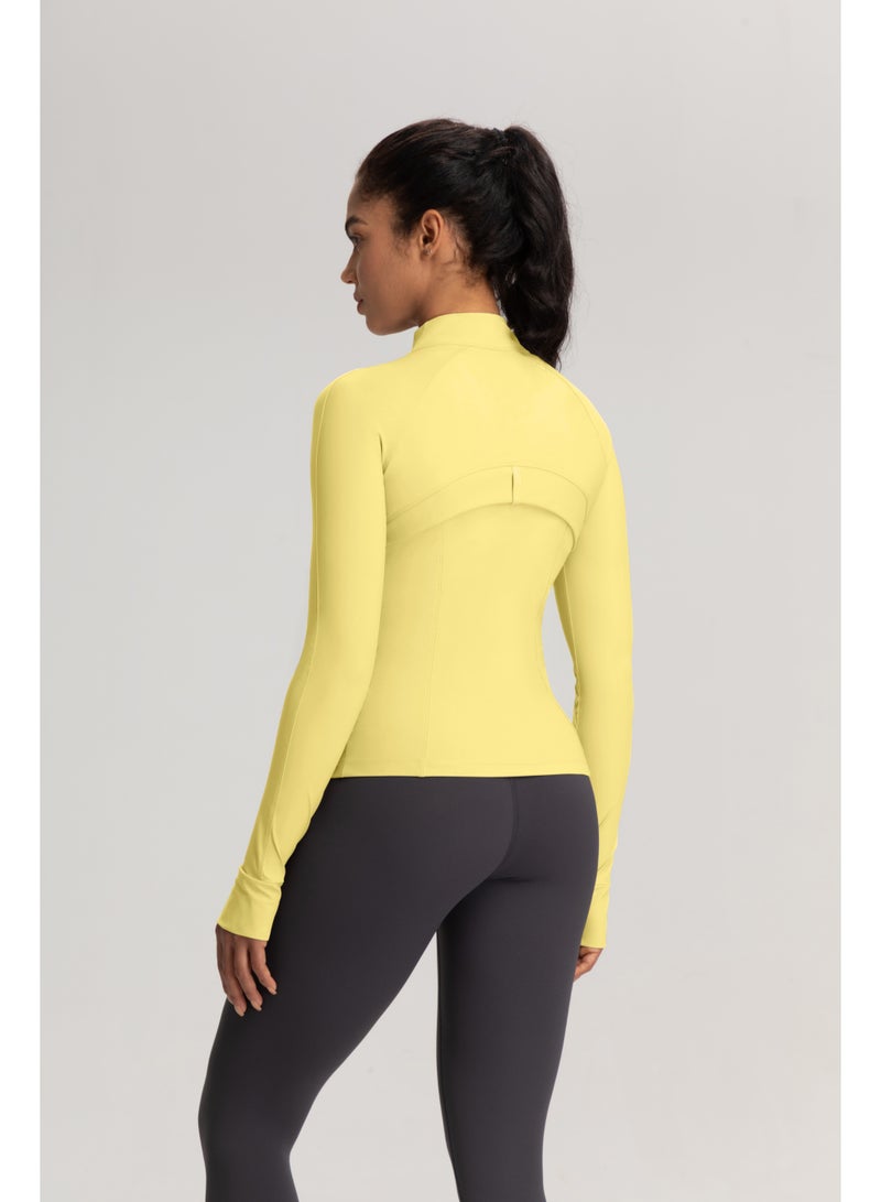 Women's UPF 50+ Cooling Sun Protection Jacket - Slim Fit Stand Collar Breathable Full-Zip Sport Coat for Running Yoga - Image 3