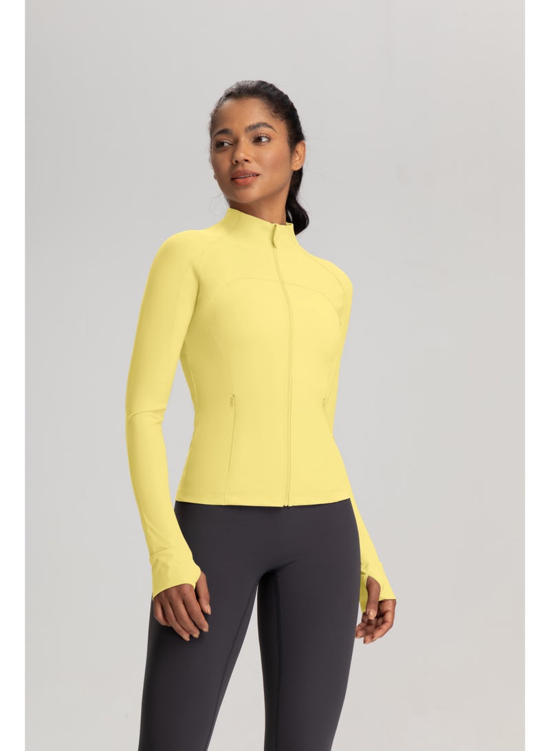 Women's UPF 50+ Cooling Sun Protection Jacket - Slim Fit Stand Collar Breathable Full-Zip Sport Coat for Running Yoga - Image 1