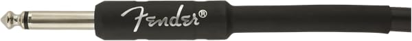 Fender Professional Series Instrument Cable, Straight/Angle, Black, 18.6ft - Image 3