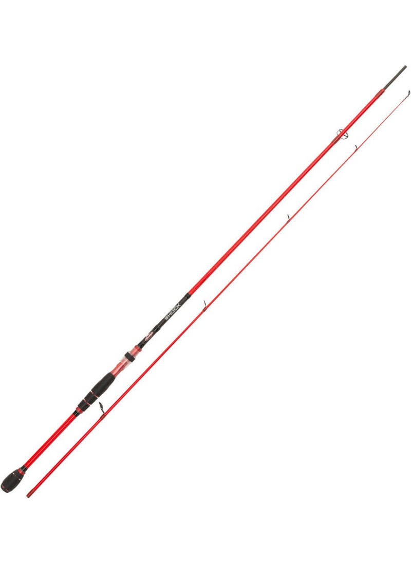 Berkley Shock Spinning Spin Fishing Pole RED-244CM - 10-35G  - Image 2
