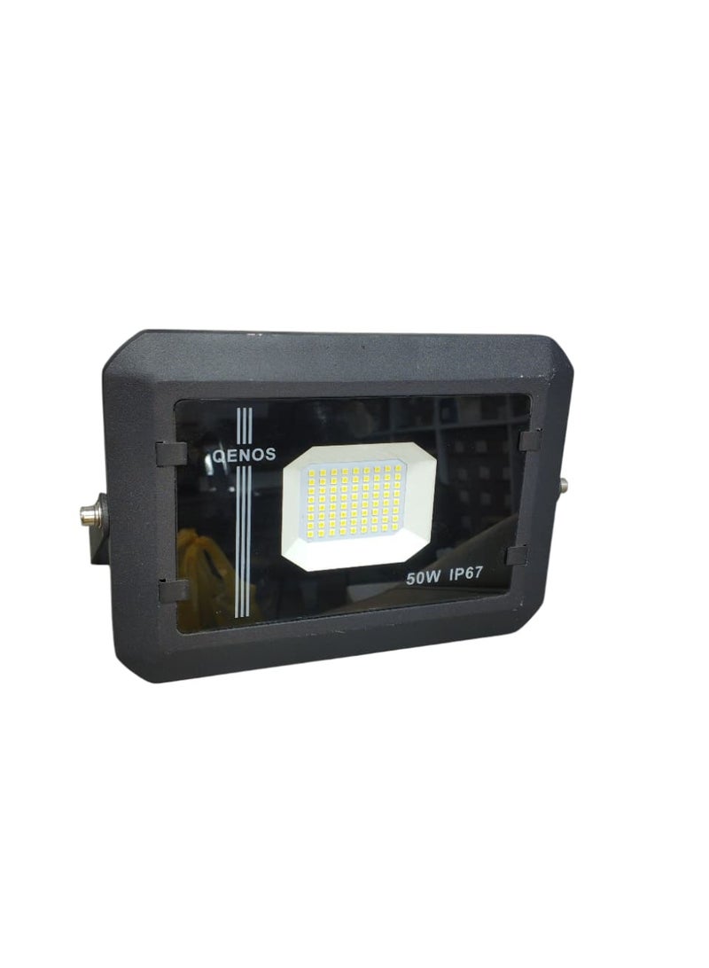 Qenos 50W White LED Flood Light - Outdoor and Indoor Lighting, Waterproof and Heat Resistant - Image 4