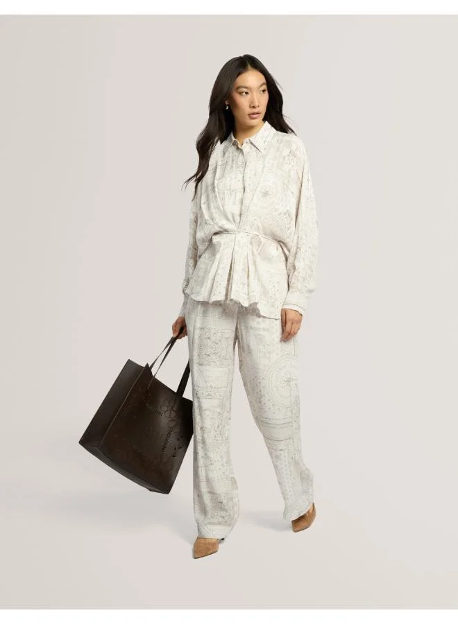Ted Baker  Printed Straight Leg Trouser for Women | Best Price UAE