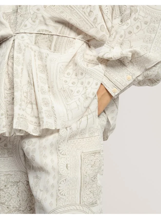 Ted Baker  Printed Straight Leg Trouser for Women | Best Price UAE