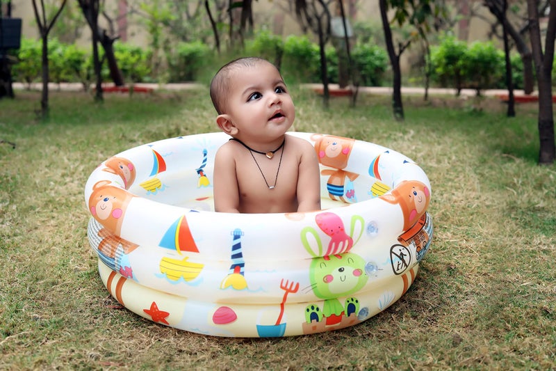 KIDSWAY Bath TUBS for Kids and Parents Summer Pool for Kids [Pack of 1 / Multicolor] (2FT) - Image 2