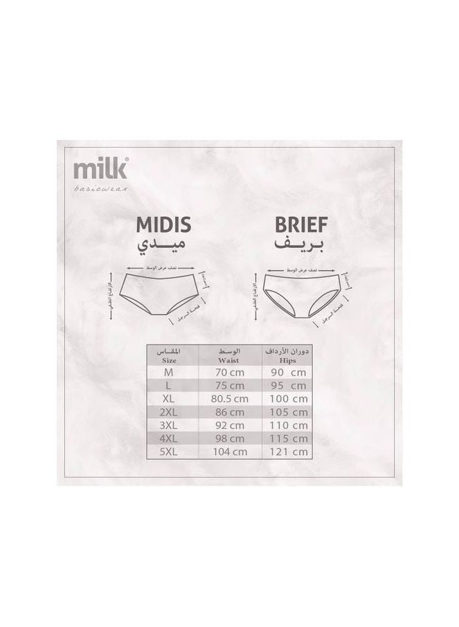 Basics® Women Briefs Bundle of 3 Basic Colored Briefs