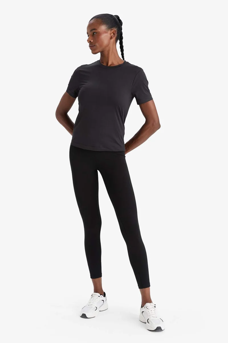 Defacto  DeFactoFit Slogan Printed Sports Leggings for Women | Best Price UAE