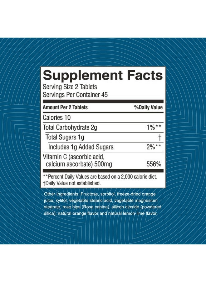 Nature's Sunshine Chewable Vitamin C 250mg 90 Tablets - Image 3