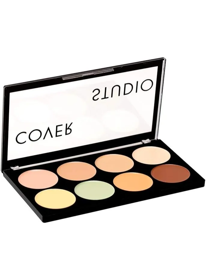 سويس بيوتي Swiss Beauty Ultra Base Concealer Radiant, Cream Palette | Light Weight Multi-Purpose Concealer Color Corrector Palette | Shade-03,19G