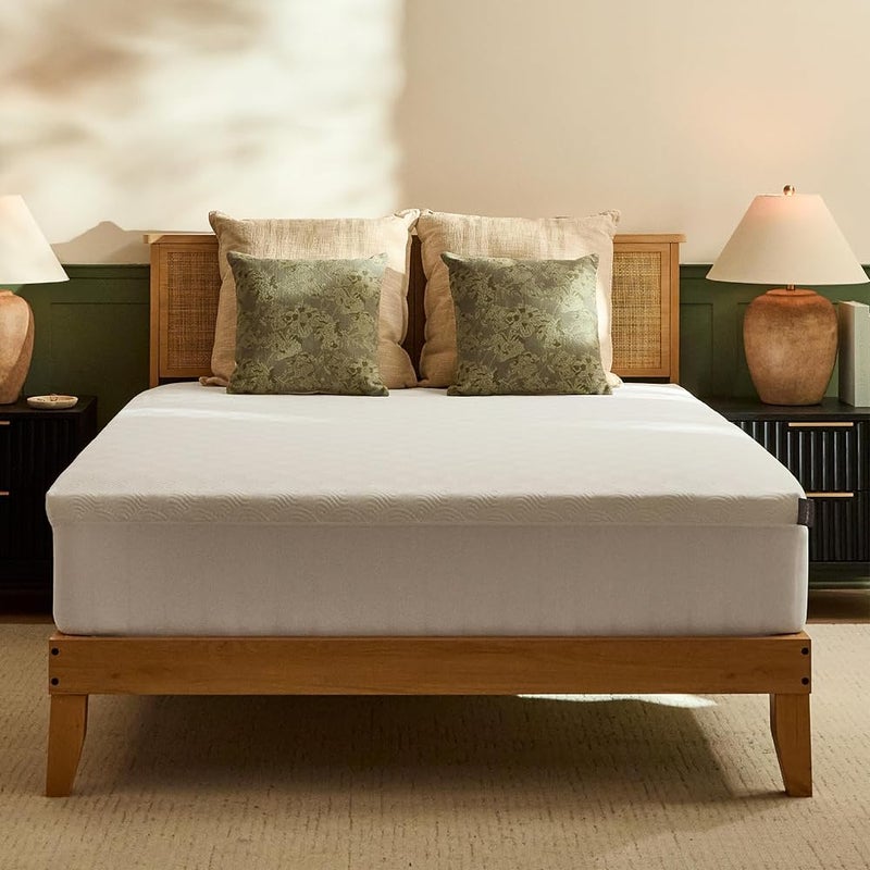 تيمبور-بيديك وسادة نوم TEMPUR-PEDIC Tempur-Cloud بسمك 2 بوصة، مقاس كامل، أبيض - Image 1