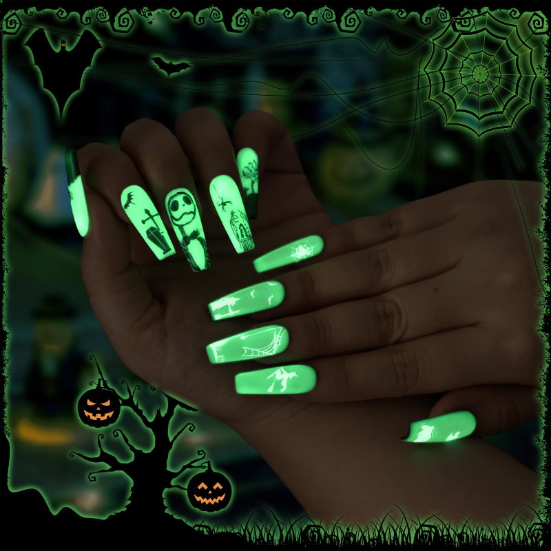 U-Shinein Glow In The Dark Gel, Glow Transparent Nail Top Coat, Long-lasting Luminous Nail Gel Top Coat for Nail Art, UV LED Needed Perfect with Any Colors Salon Pro DIY Home - Image 4