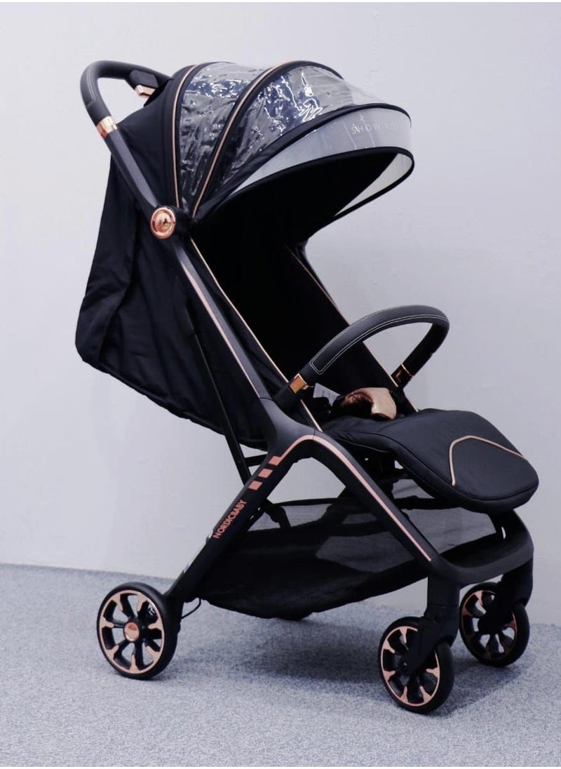Generic Nordic Baby Mini Stroller - Black  - Image 1