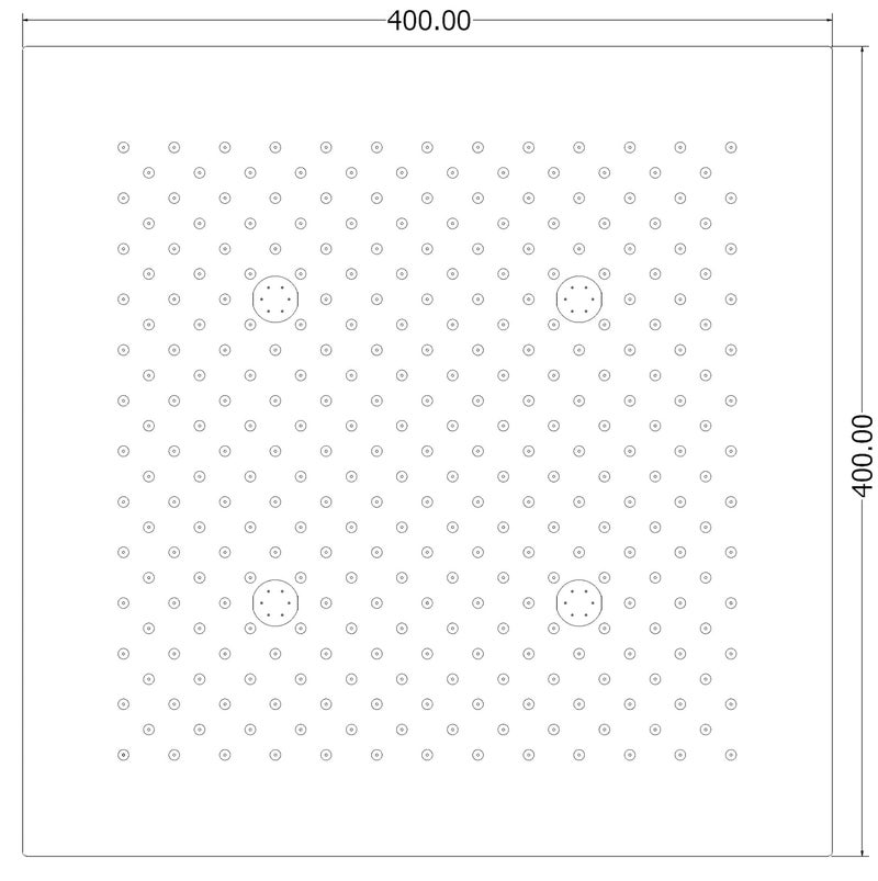 AURIGA Multifunction Shower | 400mm x 400mm | Rainfall + 4 Mist | Rose Gold Mirror Finish | Luxury | 100% Openable | Modern | With False Ceiling Mounting Installation Kit | CMRSM4040 ROSE GOLD - Image 2