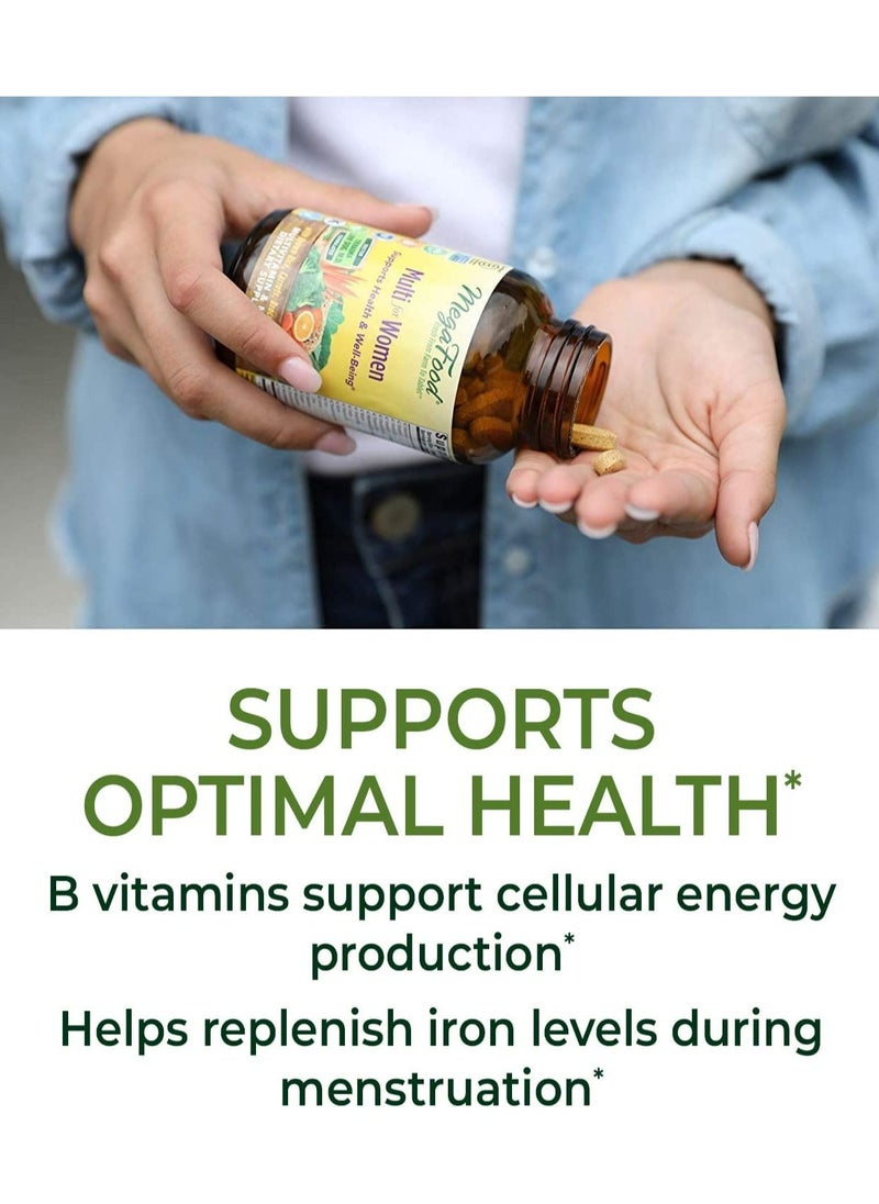 MegaFood MegaFood Women's Multivitamin - Multivitamin Supplement with Iron, Biotin, Zinc, and Vitamins C, D3, B12, E, and More - Gluten-Free, Vegetarian & Made without Dairy & Soy - 60 Tabs (30 Servings)  - Image 3
