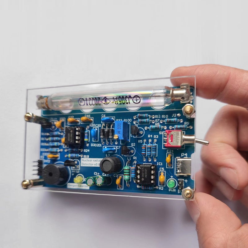 Portable Nuclear Radiation Meter Circuit Board Kit DIY Kit Household Geiger Counter Radioactive Rays X ← Beta Rays Radiation Tester Dosimeter with Sound Light Alarm Function - Image 2