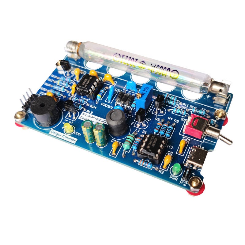 Portable Nuclear Radiation Meter Circuit Board Kit DIY Kit Household Geiger Counter Radioactive Rays X ← Beta Rays Radiation Tester Dosimeter with Sound Light Alarm Function - Image 1