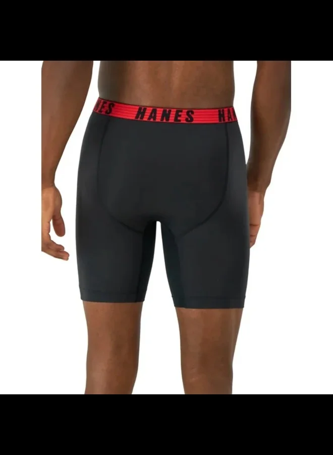 Hanes  MTSPL3 Long Leg Boxer Mens Hanes P3 MRL Moves NS TSP  | Best Price UAE