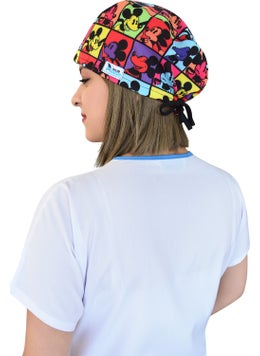 Nur Ortopedi Nur Orthopedics Colorful Mickey Doctor Nurse Hospital Medical Surgical Cap  - Image 1