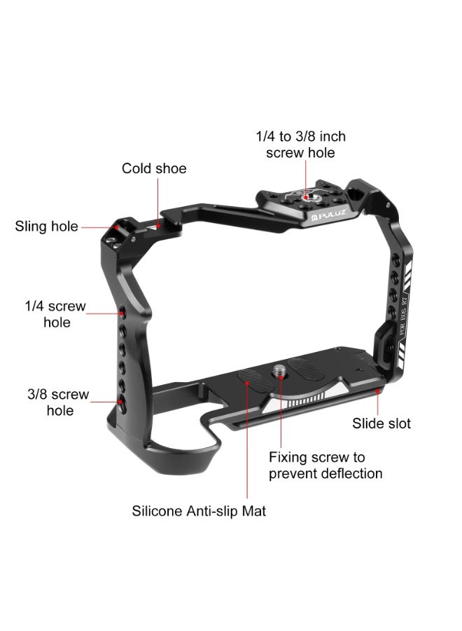 بولوز Puluz ينطبق على كانون إيوس R7 كاميرا سبائك الألومنيوم إطار الحماية - Image 3
