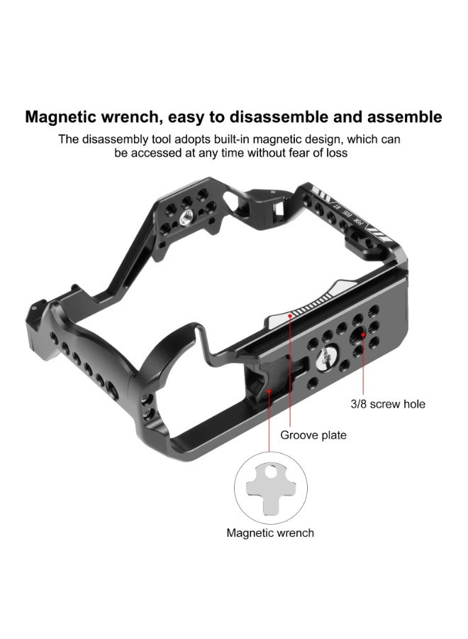 بولوز Puluz ينطبق على كانون إيوس R7 كاميرا سبائك الألومنيوم إطار الحماية - Image 4