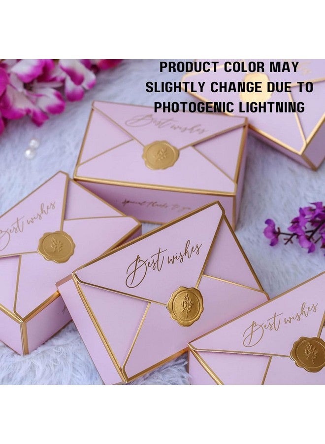 Satyam Kraft SATYAM KRAFT 10 Pcs Small Decorative Folding Storage Paper Box For Return Gift, Boxes, Engagement, Dry Fruits Gifting & Wedding Invitations (Pack Of 10) (Light Pink) - Image 3