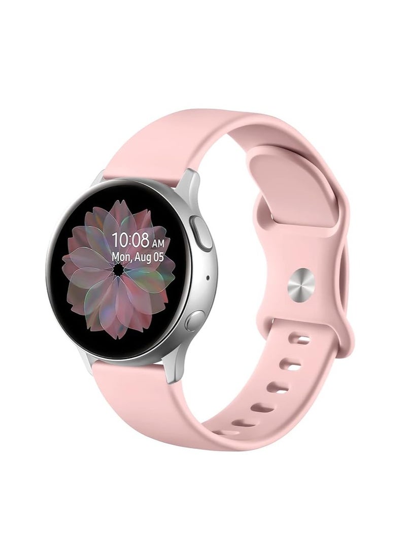 Silicone Buckle Bands 20MM Strap For Samsung Gear Sport/Watch 6 5 4/Watch 5 Pro/S2 classic/active 2 40mm 44mm/Amazfit GTS 3/4/4 Mini/Bip 3/3 Pro/GTS 2 mini/GTS 2e/Bip U