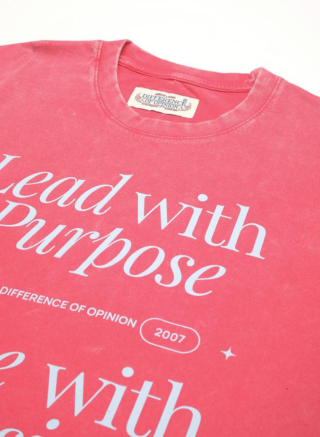Difference of Opinion Men Oversized Acid Wash Printed T-Shirt - Image 2
