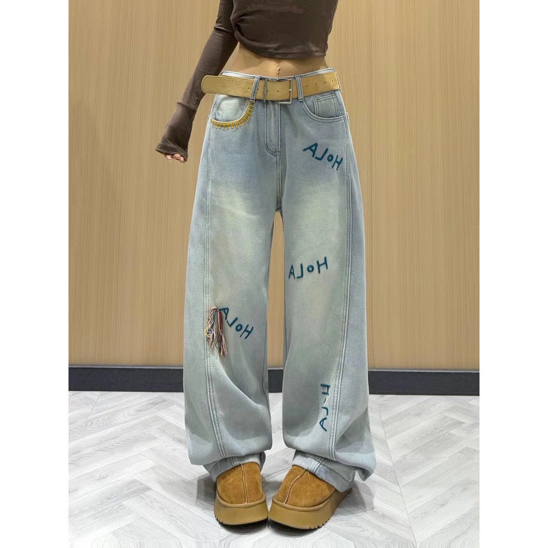 Unisex Casual Daily Denim Jeans - Image 2