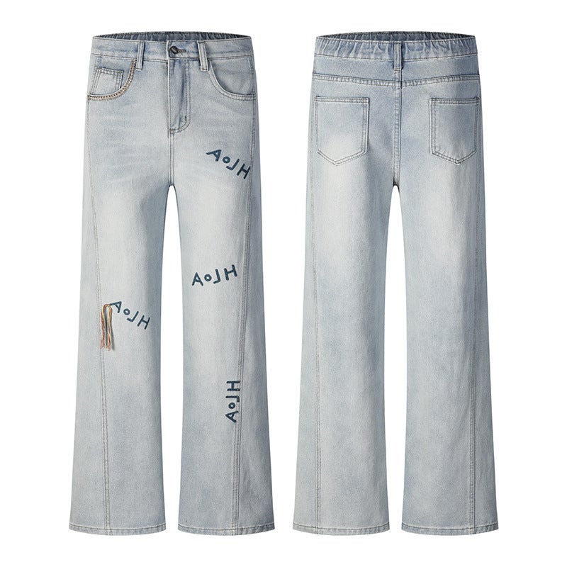 Unisex Casual Daily Denim Jeans - Image 5