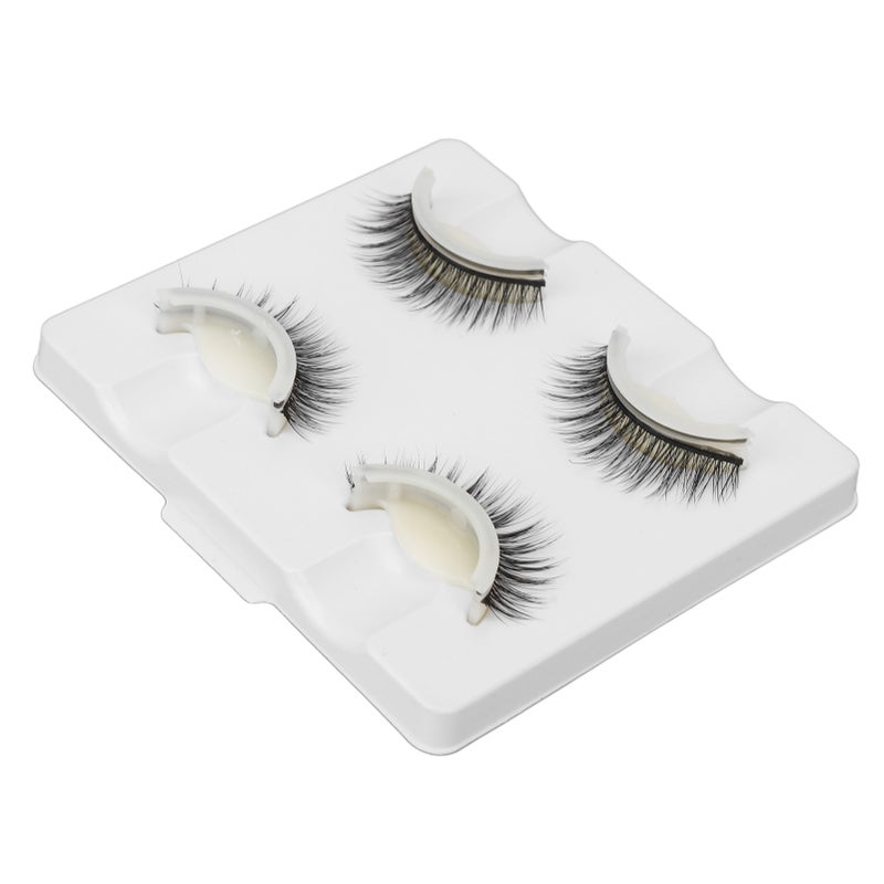 2 Pairs Self Adhesive False Eyelashes Glue Free Reusable Comfortable Natural Look False Eyelashes with Adhesive Strip LD-2202 - Image 5