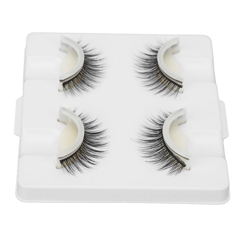 2 Pairs Self Adhesive False Eyelashes Glue Free Reusable Comfortable Natural Look False Eyelashes with Adhesive Strip LD-2202 - Image 4