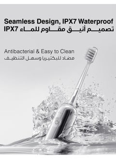 Laifen Laifen Wave Electric Toothbrush, Oscillation & Vibration Sonic Electric Toothbrush with 3 Brush Heads  - Image 5