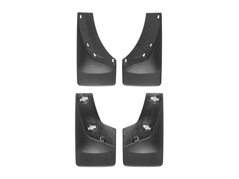 WeatherTech Custom MudFlaps for Silverado 15002500HD3500HD Front Rear Set Black 110010120010