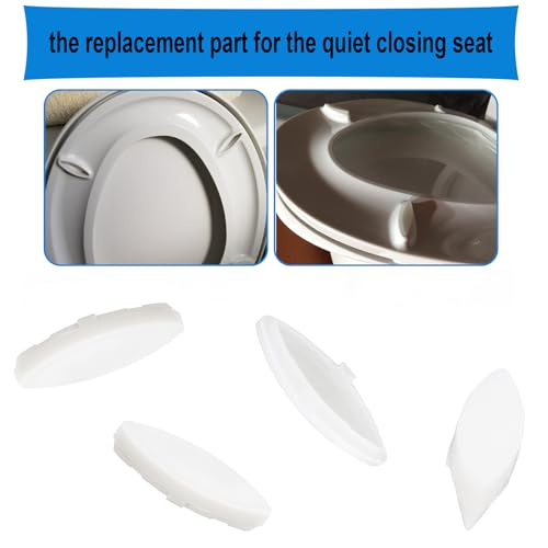 DZQPPC Toilet Seat Bumper for Kohler 1133070 1236365 Replacement Parts Set of 4 - Image 2