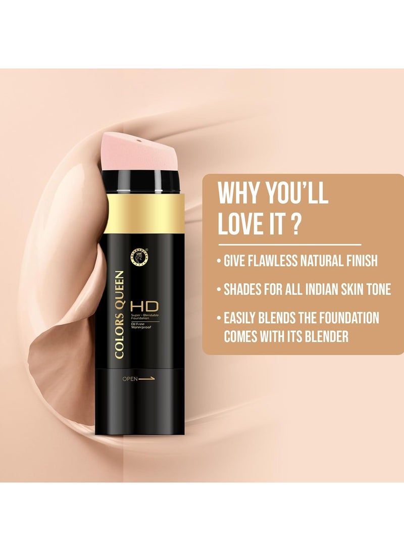 COLORS QUEEN HD Super Blendable Oil Free Matte Finish Waterproof Full Coverage Foundation Ivory - Image 2