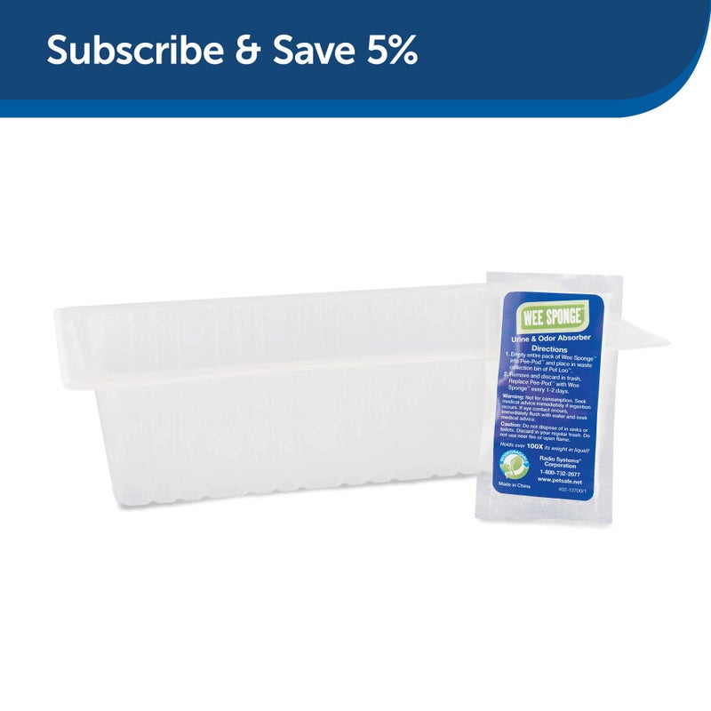 PetSafe Pet Loo Pee-Pod with Sponge - 7-Pack - Indoor Toilet Tray for Pets - Urine Disposal - Image 5