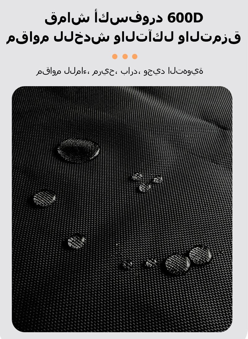 WEMART Folding Camping Chair with Cup Holder, Portable Outdoor Chair with Carry Bag, Heavy Duty Foldable Chair for Desert, Beach, Fishing & Picnic, Supports 300lbs, 50x50x80cm, Black - Image 3