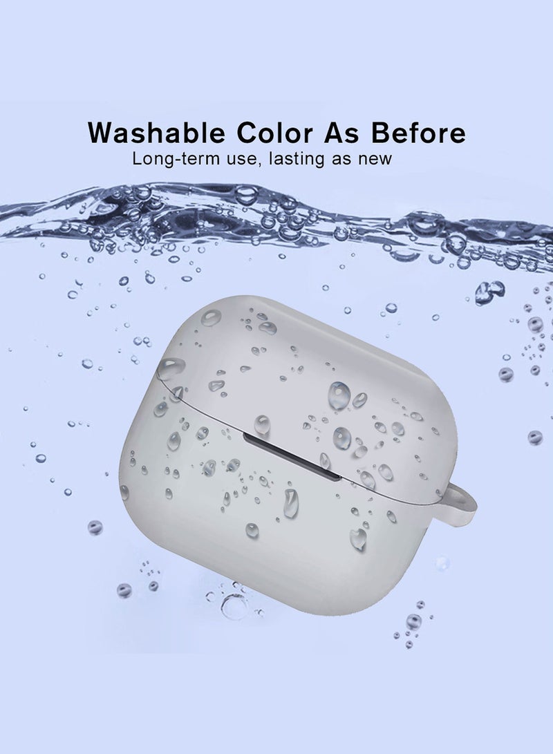 ( for Galaxy Buds 3 Pro / Buds 3 ) Case, Premium Silicone Case with Carabiner Shockproof Soft Silicone Protective Case for Men,Women - Image 3