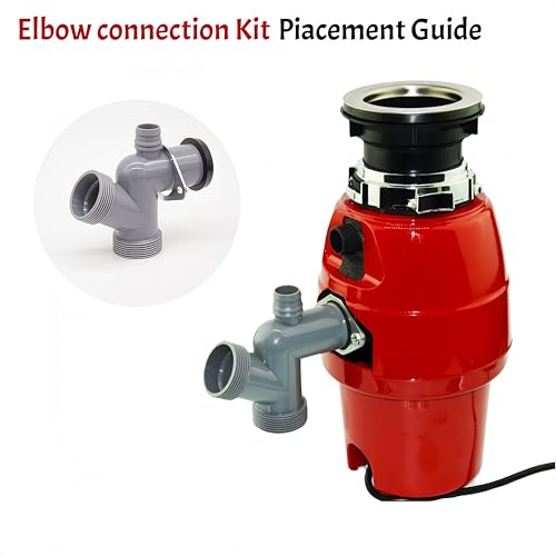 COLDDD Garbage Disposal Drain Kit, Elbow Replacement, 1-1/2" Pipe Diameter, Includes Elbow, Flange, Gasket, Two Screws, and Two Extendable Drain Pipes - Image 2