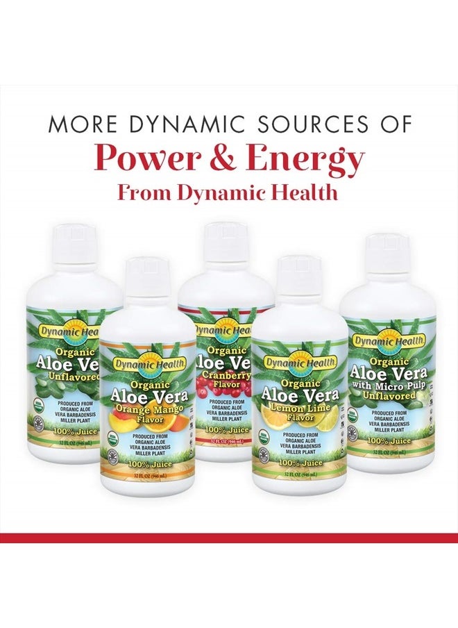 Dynamic Health Organic Aloe Vera Juice, No Additives, Digestive Support, Antioxidant Supplement, Vegan, Gluten Free, Non-GMO, 32 Fl oz  - Image 5